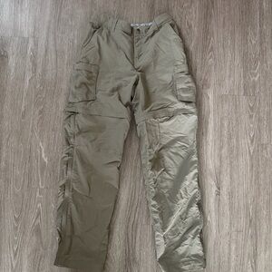 REI tan hiking convertible pants sz 4